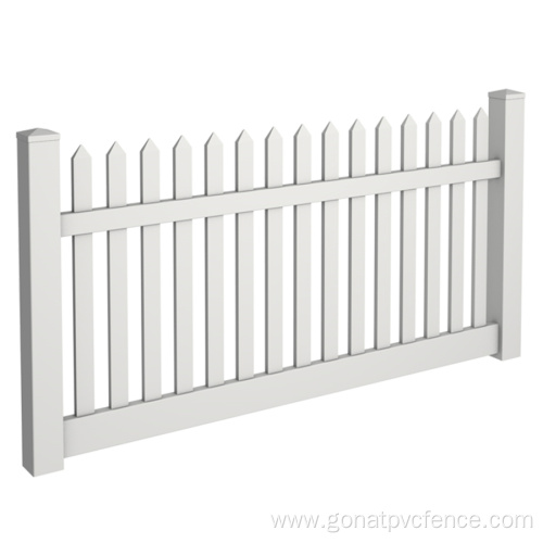 cheap pvc picket fence